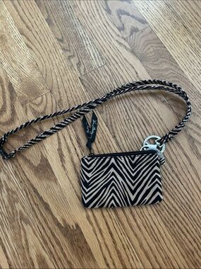 Vera Bradley zip ID case and breakaway lanyard